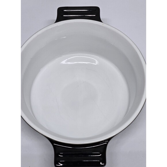 Cuisinart Chef's Classic Ceramic Stoneware Black Bakeware Baker 1.5 Qt - Picture 3 of 11